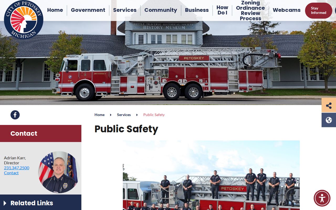 Emmet County Petoskey public-safety arrest records page